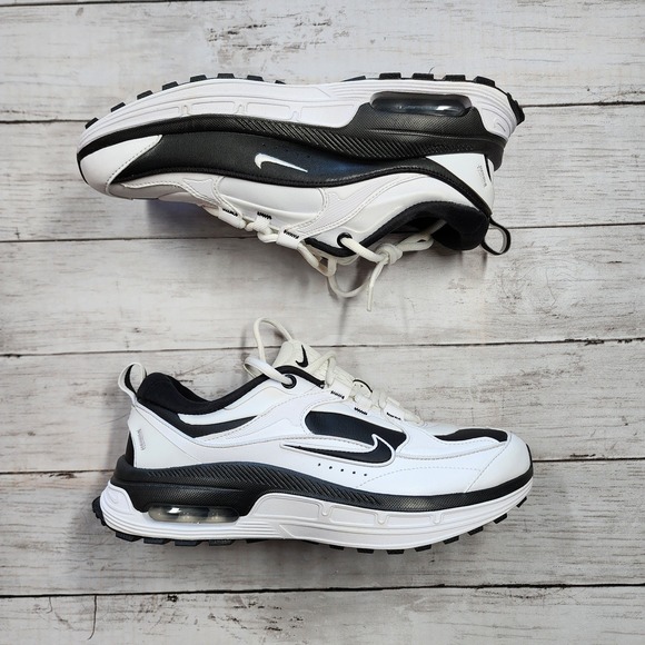 Sz 9 Nike W Air Max Bliss White Black FJ7737-101 Shoe Pre-Owned - Picture 2 of 8